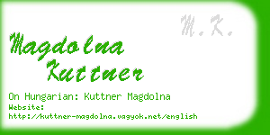 magdolna kuttner business card